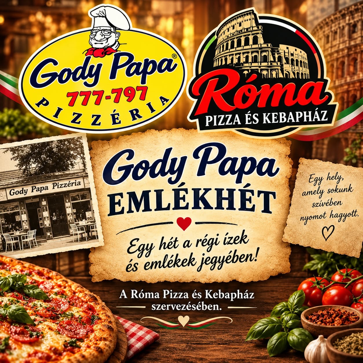 Gody Papa Kedvenc pizzái Gody Papa Kedvenc pizzái
